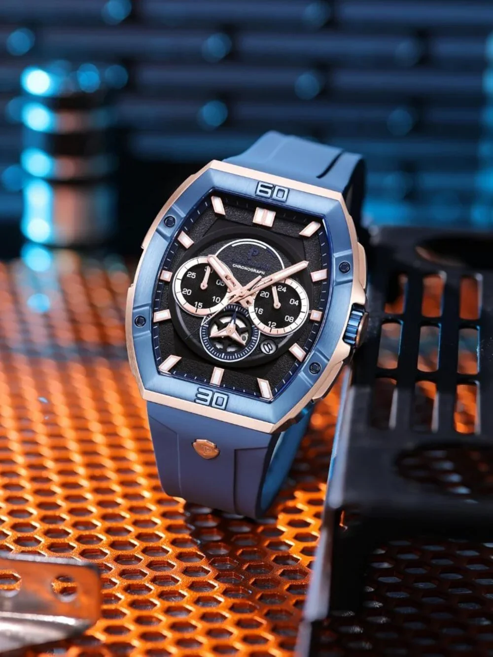 Men's Blue Luxury Fashion Analog Waterproof Luminous Quartz Classic Wrist Watch